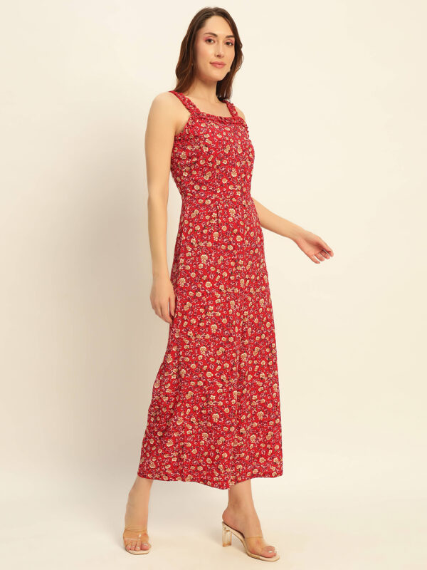 DressBerry Women Floral Red Jumpsuit